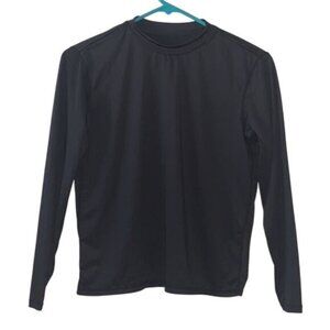 Ingear Boys Long Sleeve Rash Guard Top UPF 50+ Medium 8 Polyester/Spandex Black